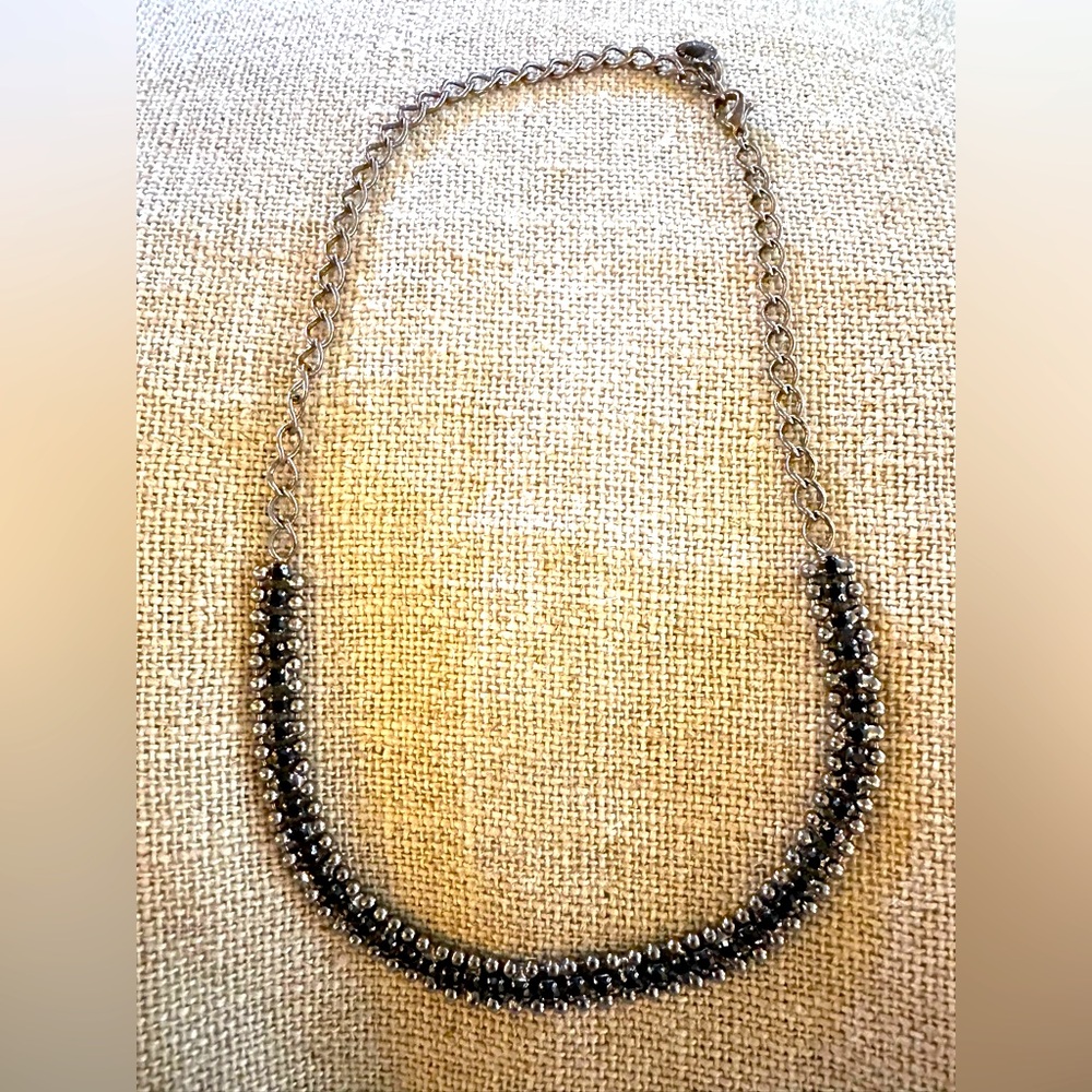 Signed Designer Roberta Chiarella Swarovski Crystals Choker Necklace Chain RARE